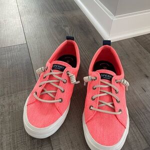Sperry Coral Sneakers with White Soles